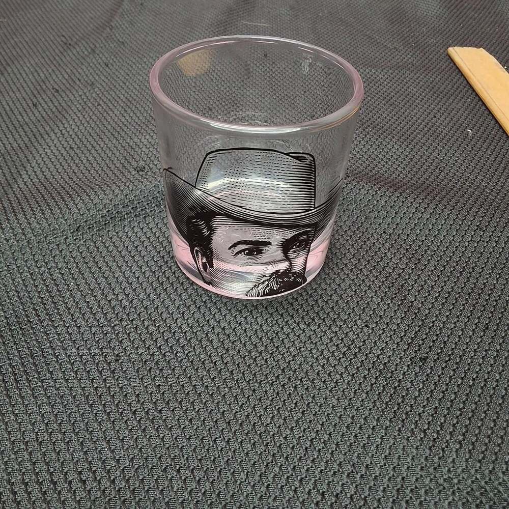 Jack Daniel's Cowboy Portrait Old No. 7 Whiskey Glass